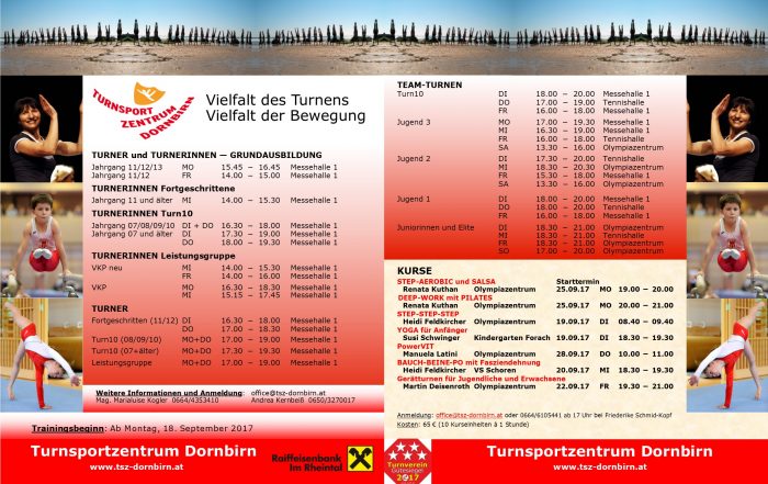 Turnsportzentrum Dornbirn 2017 2018