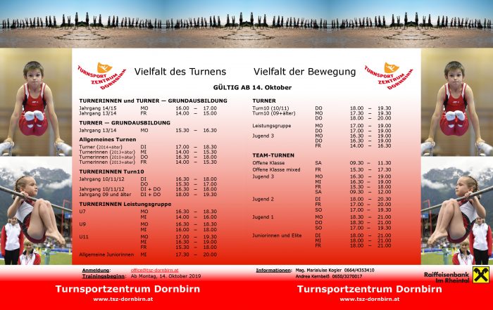 Turnsportzentrum Dornbirn 2019 2020